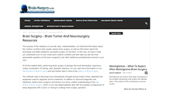 Desktop Screenshot of brain-surgery.com